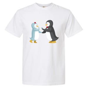 Penguin Couples Gift Wedding Anniversary Valentines Him Her Gift Garment-Dyed Heavyweight T-Shirt