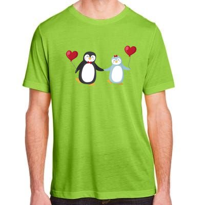 Penguin Couples Gift Wedding Anniversary Valentines Him Her Cute Gift Adult ChromaSoft Performance T-Shirt