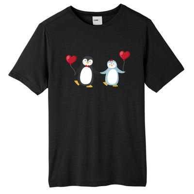 Penguin Couples Gift Wedding Anniversary Valentines Him Her Cute Gift Tall Fusion ChromaSoft Performance T-Shirt