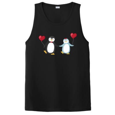 Penguin Couples Gift Wedding Anniversary Valentines Him Her Cute Gift PosiCharge Competitor Tank