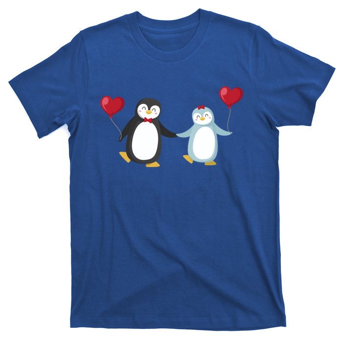 Penguin Couples Gift Wedding Anniversary Valentines Him Her Cute Gift T-Shirt