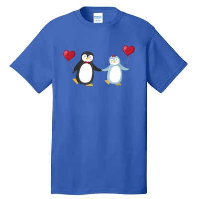 Penguin Couples Gift Wedding Anniversary Valentines Him Her Cute Gift Tall T-Shirt