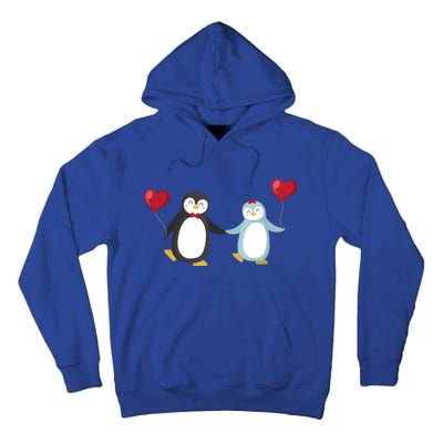 Penguin Couples Gift Wedding Anniversary Valentines Him Her Cute Gift Tall Hoodie