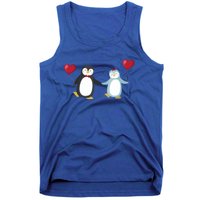 Penguin Couples Gift Wedding Anniversary Valentines Him Her Cute Gift Tank Top