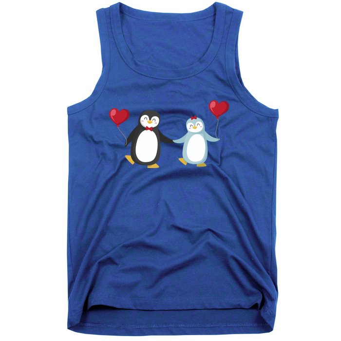 Penguin Couples Gift Wedding Anniversary Valentines Him Her Cute Gift Tank Top