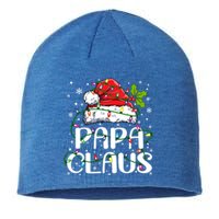 Papa Claus Gift Christmas Lights Pajama Family Matching Gift Sustainable Beanie