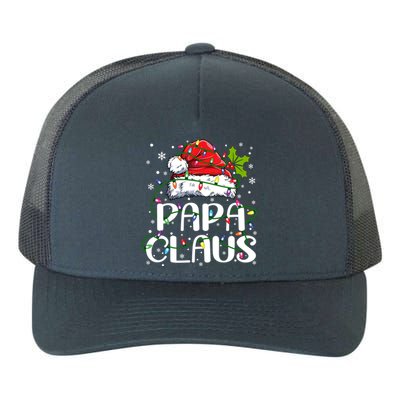 Papa Claus Gift Christmas Lights Pajama Family Matching Gift Yupoong Adult 5-Panel Trucker Hat