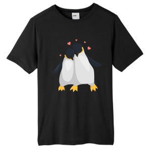 Penguin Couples Gift Wedding Anniversary Valentines Him Her Gift Tall Fusion ChromaSoft Performance T-Shirt