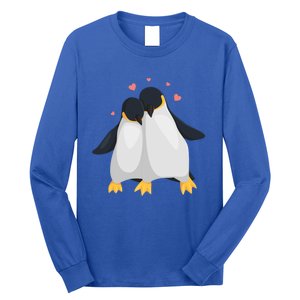 Penguin Couples Gift Wedding Anniversary Valentines Him Her Gift Long Sleeve Shirt