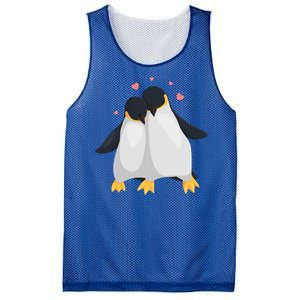 Penguin Couples Gift Wedding Anniversary Valentines Him Her Gift Mesh Reversible Basketball Jersey Tank