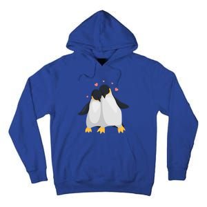 Penguin Couples Gift Wedding Anniversary Valentines Him Her Gift Tall Hoodie