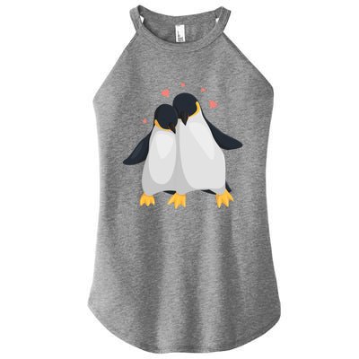 Penguin Couples Gift Wedding Anniversary Valentines Him Her Gift Women’s Perfect Tri Rocker Tank