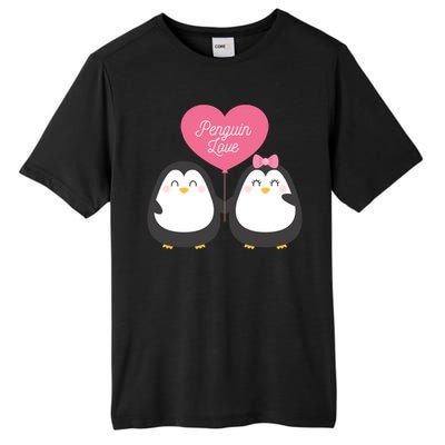 Penguin Couples Gift Wedding Anniversary Valentines Him Her Gift Tall Fusion ChromaSoft Performance T-Shirt