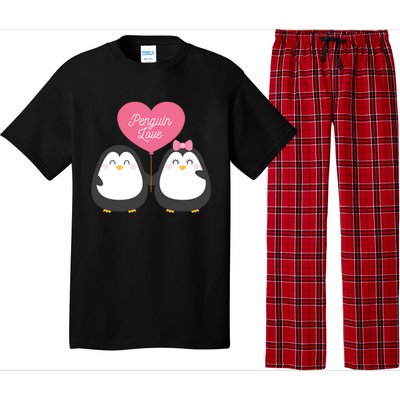 Penguin Couples Gift Wedding Anniversary Valentines Him Her Gift Pajama Set