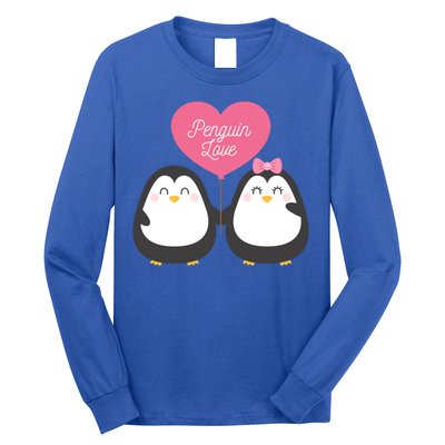 Penguin Couples Gift Wedding Anniversary Valentines Him Her Gift Long Sleeve Shirt