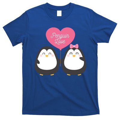 Penguin Couples Gift Wedding Anniversary Valentines Him Her Gift T-Shirt