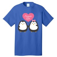 Penguin Couples Gift Wedding Anniversary Valentines Him Her Gift Tall T-Shirt