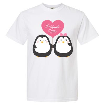 Penguin Couples Gift Wedding Anniversary Valentines Him Her Gift Garment-Dyed Heavyweight T-Shirt