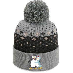 Penguin Couples Gift Wedding Anniversary Valentines Him Her Funny Gift The Baniff Cuffed Pom Beanie