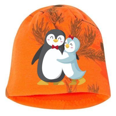 Penguin Couples Gift Wedding Anniversary Valentines Him Her Funny Gift Kati - Camo Knit Beanie