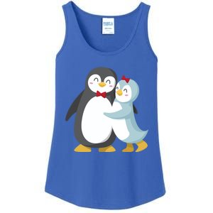 Penguin Couples Gift Wedding Anniversary Valentines Him Her Funny Gift Ladies Essential Tank