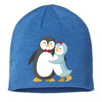 Penguin Couples Gift Wedding Anniversary Valentines Him Her Funny Gift Sustainable Beanie