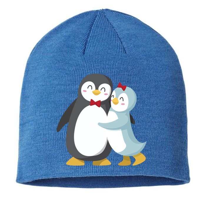 Penguin Couples Gift Wedding Anniversary Valentines Him Her Funny Gift Sustainable Beanie