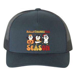 Penguin Christmas Halloween Tis The Hallothanksmas Season Great Gift Yupoong Adult 5-Panel Trucker Hat