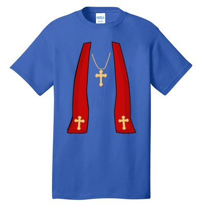 Pope Costume Halloween Costume Minister Priest Tall T-Shirt