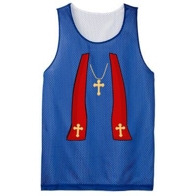 Pope Costume Halloween Costume Minister Priest Mesh Reversible Basketball Jersey Tank