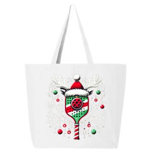 Pickleball Christmas Holiday Reindeer Xmas Pickleball Player Great Gift 25L Jumbo Tote