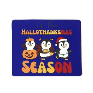 Penguin Christmas Halloween Tis The Hallothanksmas Season Gift Mousepad