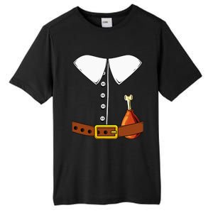 Pilgrim Costume Hat And Thanksgiving Turkey Day Graphic Tall Fusion ChromaSoft Performance T-Shirt