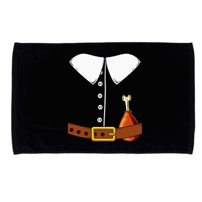 Pilgrim Costume Hat And Thanksgiving Turkey Day Graphic Microfiber Hand Towel