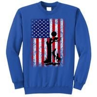 Patriotic Coon Hunting Dogs American Flag Gift Sweatshirt