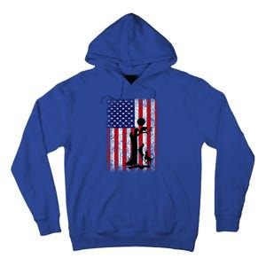 Patriotic Coon Hunting Dogs American Flag Gift Tall Hoodie