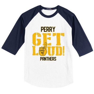 Perry County High School Get Loud Vikings Baseball Sleeve Shirt