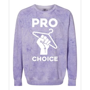 Prochoice Coat Hanger Colorblast Crewneck Sweatshirt