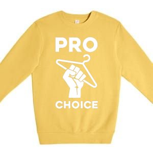 Prochoice Coat Hanger Premium Crewneck Sweatshirt