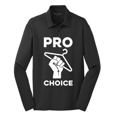 Prochoice Coat Hanger Silk Touch Performance Long Sleeve Polo