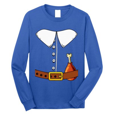 Pilgrim Costume Hat Colonist Thanksgiving Long Sleeve Shirt