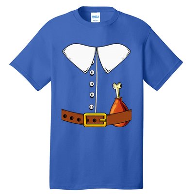 Pilgrim Costume Hat Colonist Thanksgiving Tall T-Shirt