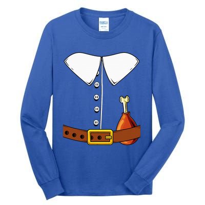 Pilgrim Costume Hat Colonist Thanksgiving Tall Long Sleeve T-Shirt