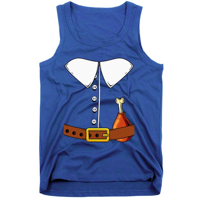 Pilgrim Costume Hat Colonist Thanksgiving Tank Top