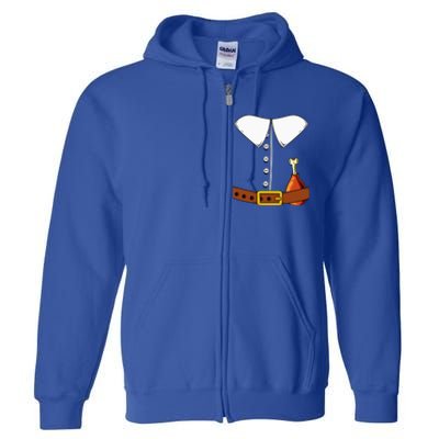 Pilgrim Costume Hat Colonist Thanksgiving Full Zip Hoodie