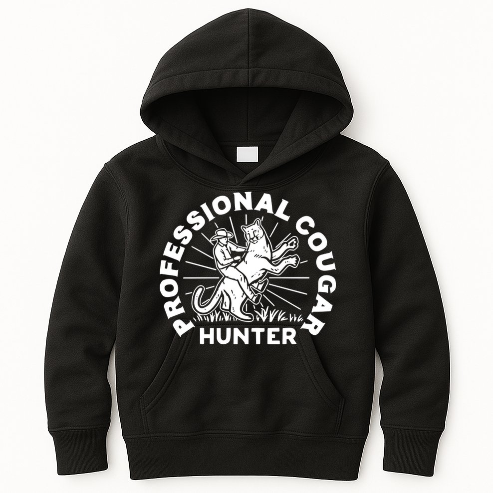 Professional Cougar Hunter Kids Hoodie