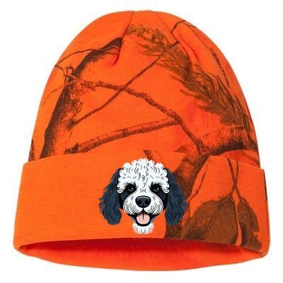 Poodle Cute Happy Little Puppy Dog Face Parti Poodle Owner Kati Licensed 12" Camo Beanie