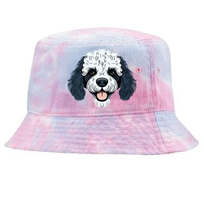 Poodle Cute Happy Little Puppy Dog Face Parti Poodle Owner Tie-Dyed Bucket Hat