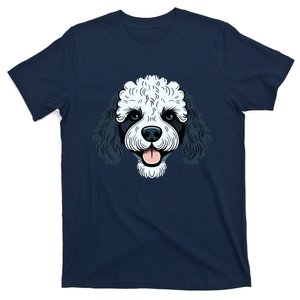 Poodle Cute Happy Little Puppy Dog Face Parti Poodle Owner T-Shirt