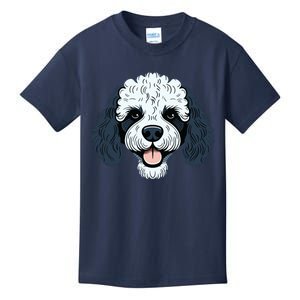 Poodle Cute Happy Little Puppy Dog Face Parti Poodle Owner Kids T-Shirt